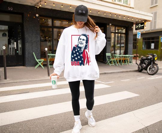 Discover Jack Hughes Streetwear Sweatshirt - Ice Hockey Champion Tee, Chipped Tooth Aesthetic, Athlete Crewneck - Golden Goal - Legendary Photo Tee