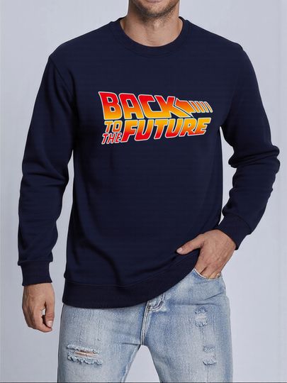 Back To The Future Printed Men Sweatshirts Soft Harajuku Clothes Breathable Fashion Sweatshirt Autumn&nbsp;Casual Streetwear