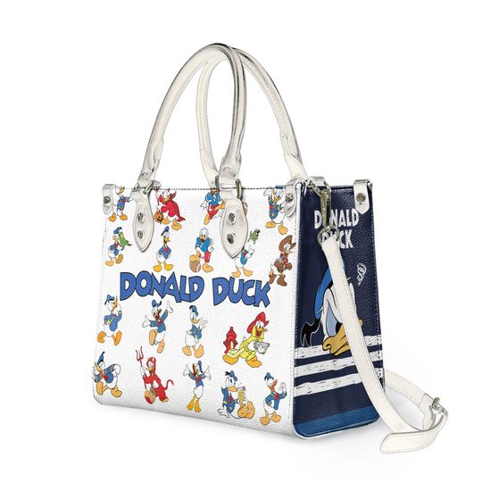 Donald Duck Leather Handbag, Disney Donald Duck Leather Handbag For Her