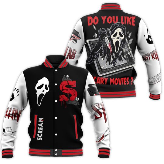 Ghostface Baseball Jacket Halloween 2025 MH