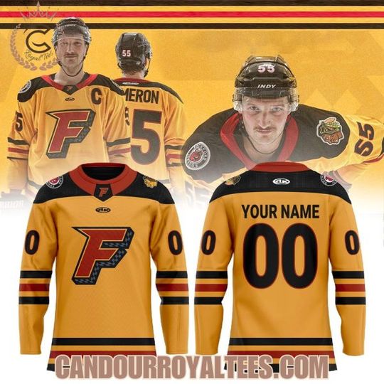 Indy Fuel And It Was All Yellow Hockey Jersey