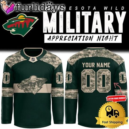 Minnesota Military Appreciation Night Hockey Jersey