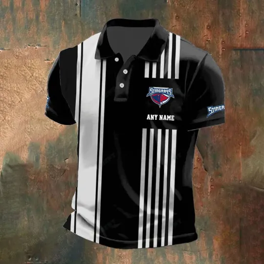Discover South Carolina Stingrays Personalized Name Stripped Polo Design Hockey Fan Gear