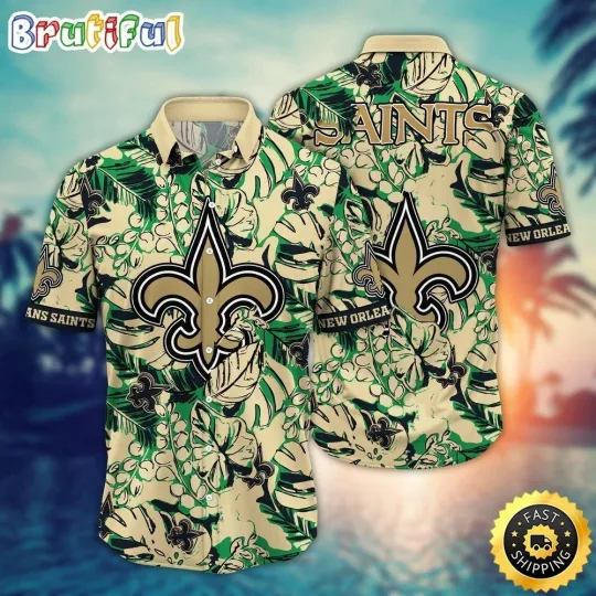 New Orleans Football Saintss Team Hawaiian Shirt Button Down Unisex