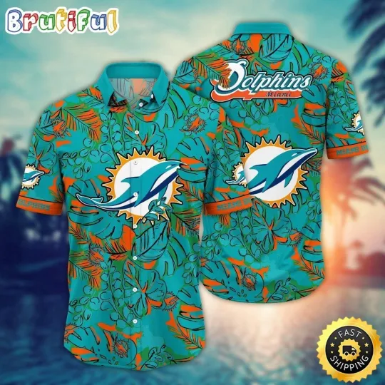 Discover Miami Football Dolphinss Team Hawaiian Shirt Button Down Unisex