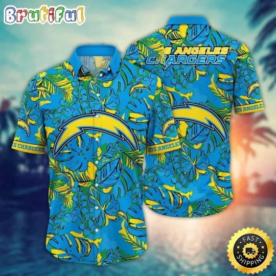 Discover Los Angeles Football Chargerss Team Hawaiian Shirt Button Down