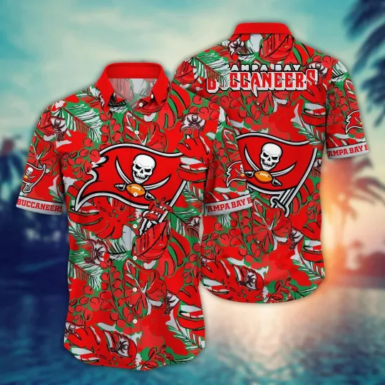 Discover Tampa Bay Football Buccaneerss Team Hawaiian Shirt Button Down