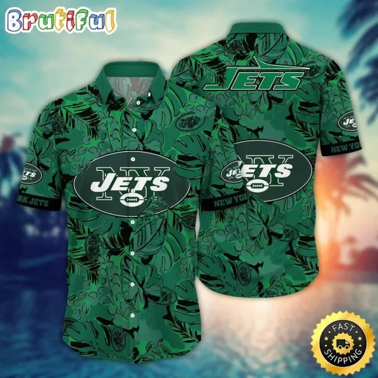 Discover New York Football Jetss Team Hawaiian Shirt Button Down Unisex