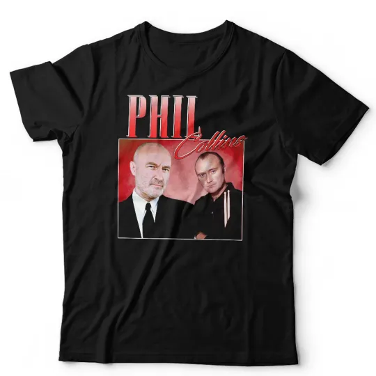 Discover Phil Collins T-Shirt Unisex 80s Music Throwback Stag Hen Do