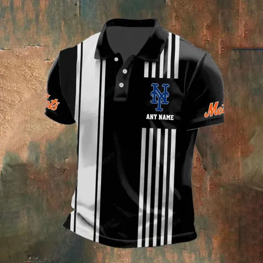 Discover New York Personalized Name Stripped Polo Design Fan Gear