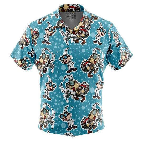 Discover Prof E. Gadd Super Mario Bros Button Up Hawaiian Shirt Cute Tropical  Button Up Summer Vacation Beach Outfit Fun Unisex Style Shirt