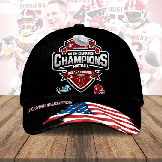 Discover Hoosiers Football 2025 Big Ten Champions Classic Cap