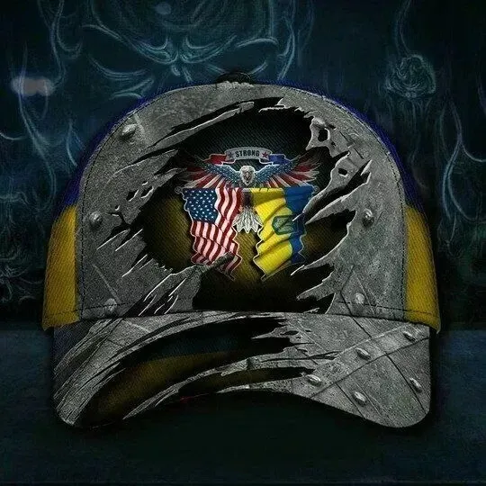 Discover United For Ukraine American Stand With Ukrainian Classic Baseball Cap GLC050127