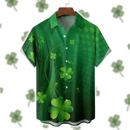 Discover Funny Rubber Duck St. Patrick's Day Hawaiian Shirt Lucky Irish Duckie All Sizes
