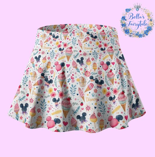 Desserts and Mickey, Disney Skirt with Shorts, Pickleball Skirt, Tennis Skirt, Skort,  Disney Outfit
