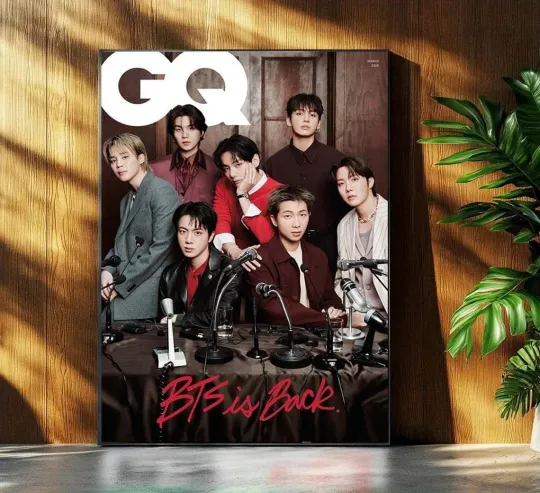 BTS GQ Korean Cover Poster BTS Is Back 2026 Poster