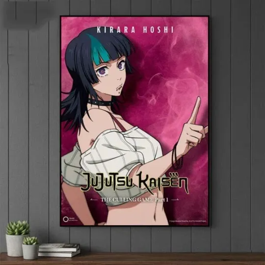 Discover Jujutsu Satoru The Culling Game Kirara Hoshi Vertical Poster