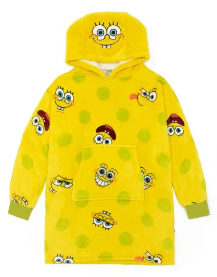 SpongeBob SquarePants Unisex Kids Blanket Hoodie