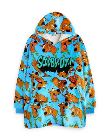Scooby Doo Blue Character Blanket Hoodie for Boys