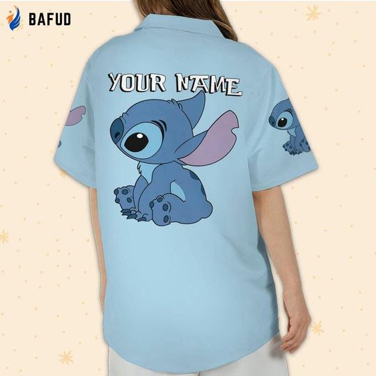 Discover Personalized Vintage Disney Stitch Hawaiian Shirt, Disney Stitch Character Summer Shirt, Stitch Aloha Shirt