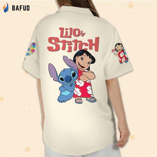Discover Personalized Vintage Disney Stitch Not Today Beach Hawaiian Shirt, Disney Stitch Character Summer Shirt, Stitch Aloha Shirt