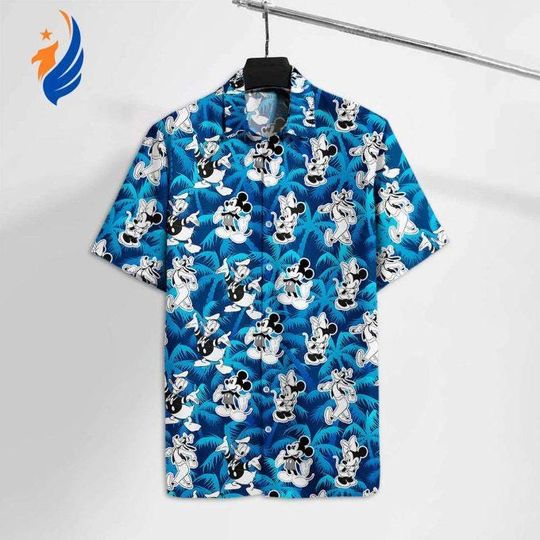 Discover Disney Mickey & Friends Cartoon Mouse Tropical Beach Hawaiian Shirt, Disney Character Summer Aloha Shirt, Gift for Friend