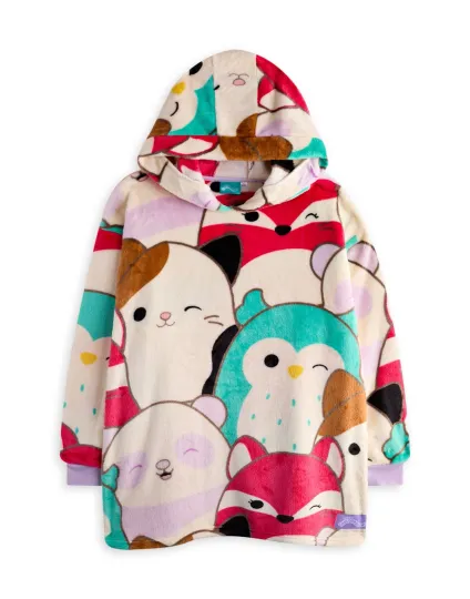 Squishmallows Multicoloured Character Blanket Hoodie for Girls