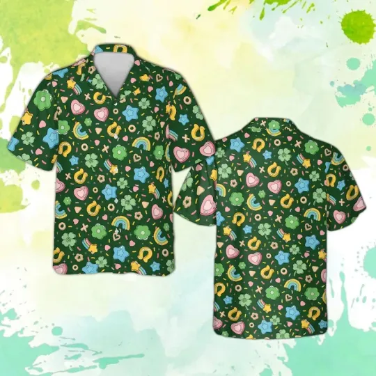 Discover St. Patrick's Day Hawaiian Shirt 5 Styles Lucky Charms Candy Family Matching