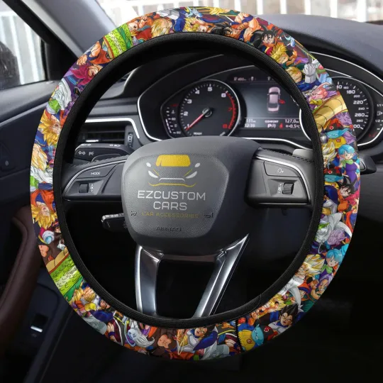 Beerus Anime Steering Wheel Cover Dragon Ball Car Accessories