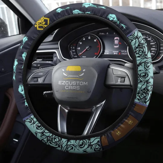 Discover Nobara Kugisaki Anime Steering Wheel Cover for Jujutsu Satoru Car Accessories