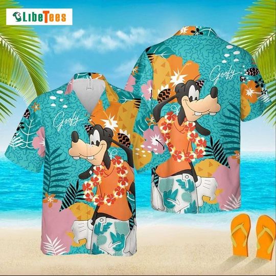Discover Goofy Dog Vacation Shirt Beach Hawaiian Shirt, Disney Goofy Dog Character Summer Shirt, Goofy Dog Aloha Shirt, Gift for Friend