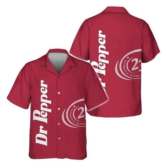 Discover Dr Pepper Retro Vacation Hawaiian Shirt, Dr Pepper Summer Shirt, Aloha Shirt, Gift for Friend