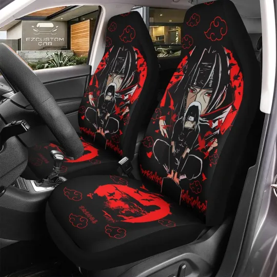 Itachi Akatsuki Car Seat Covers for Narutoo Anime Car Accessories