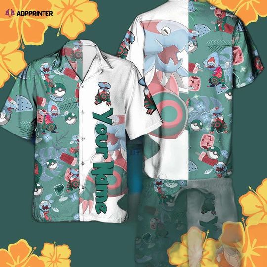 Discover Dracovish PKM Hawaii Shirt Party Summer Sleeve Shirt, Anime Dracovish lover Button Shirts,Vintage Dracovish Summer Shirt, Aloha Shirt,