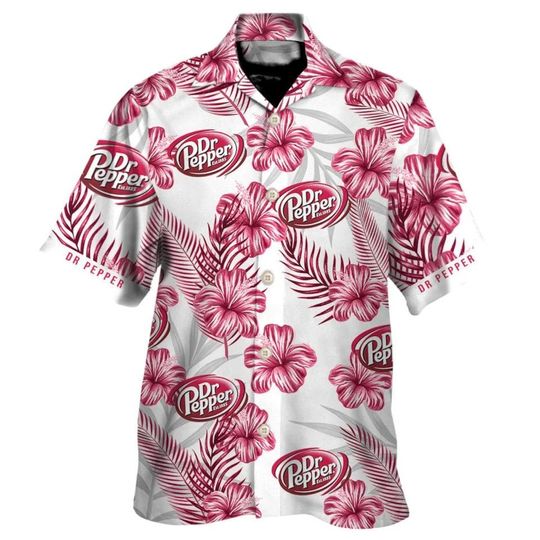 Discover Dr Pepper Soft Drink  Aloha Hawaiian Shirt, beer lover Shirt, Pepper Aloha Shirt Summer Shirt, 3D Aloha Shirt, Vintage Button Shirt