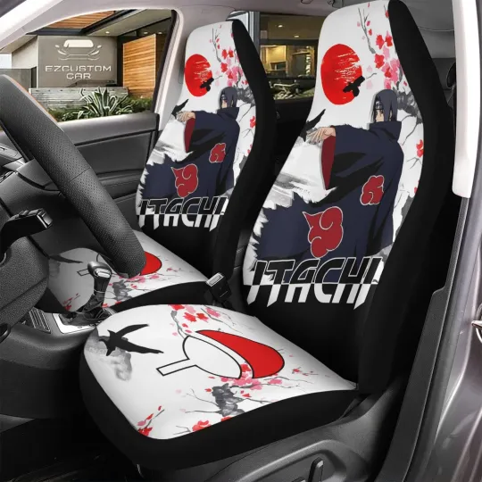Itachi Akatsuki Car Seat Covers for Narutoo Anime Car Decor