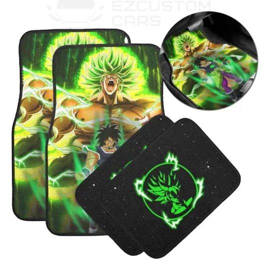 Broly Dragon Ball Car Floor Mats - Car Accessories for Kids and Friends