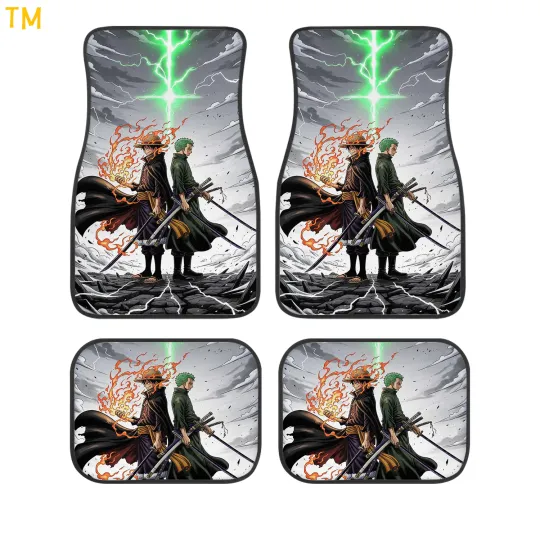 Discover One Piece Car Floor Mats Set