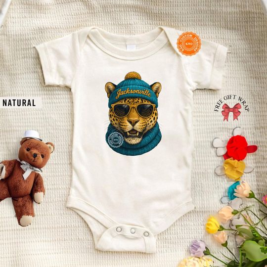 Discover Jaguar Mascot Kids Shirts, Jacksonville Baby Bodysuit, Toddler Sports Gear, Youth Game Day Tee