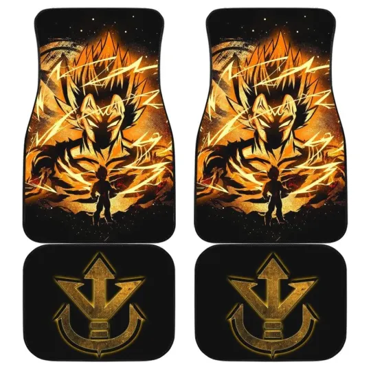 Dragon Ball Z Car Floor Mat Golden Vegeta