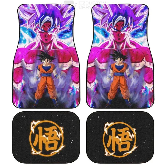 Goku Ultra Instinct Dragon Ball Z Car Floor Mats