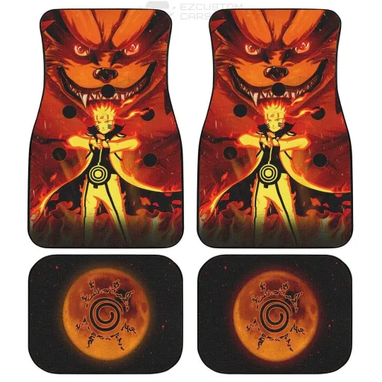 Narutoo Car Floor Mats Nine Tails Kurama