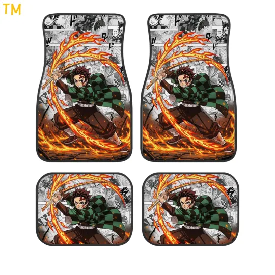 Discover Kimetsu no Yaiba Car Floor Mat Set