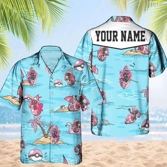 Discover Tabu Lele PKM Hawaii Shirt Party Summer Sleeve Shirt, Anime Tabu Lele lover Button Shirts,Vintage Tabu Lele Summer Shirt, Aloha Shirt,