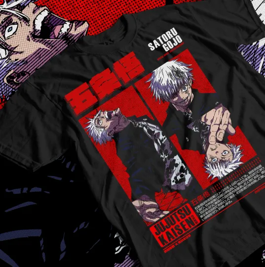 Jujutsu Satoru Satoru Gojo Prison Realm T-Shirt Anime Manga Gift