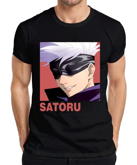 Discover Jujutsu Satoru Gojo Anime Aesthetic Blindfold T-Shirt for Men