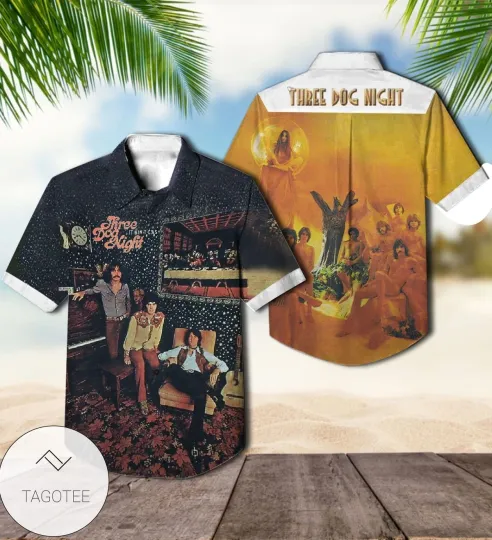 Discover Three Dog Night It Ain't Easy Album Cover Hawaiian Shirt
