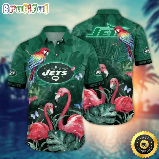 Discover New York Football Jetss Team Hawaiian Shirt Button Down Unisex