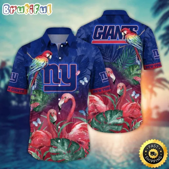 Discover New York Football Giantss Team Hawaiian Shirt Button Down Unisex