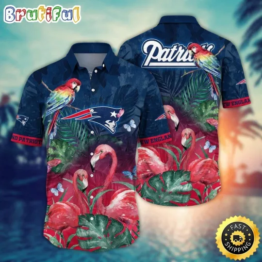 Discover New England Football Patriotss Team Hawaiian Shirt Button Down